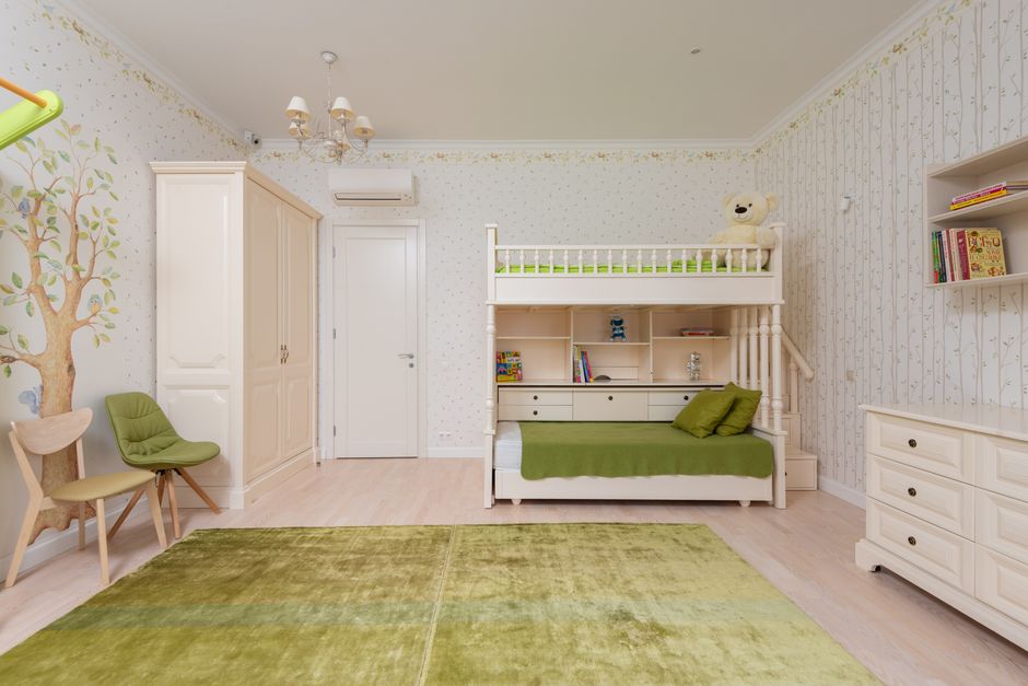 Fantastische dieren wanddecoratie in kinderkamer. Fantastische dieren wanddecoratie in kinderkamer.